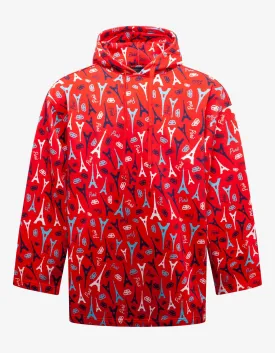 Red BB Paris Oversized Hoodie -