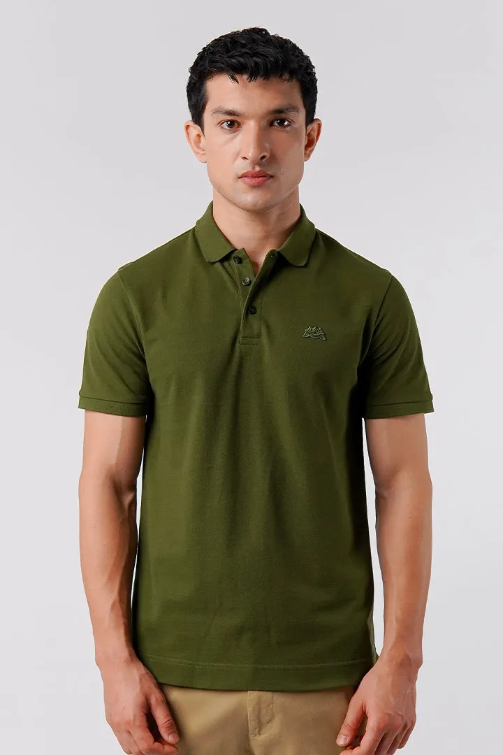 Regular Fit Polo Shirt - Olive Green