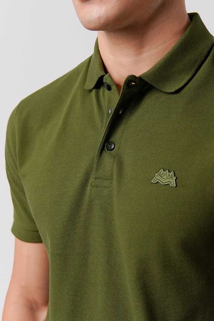 Regular Fit Polo Shirt - Olive Green