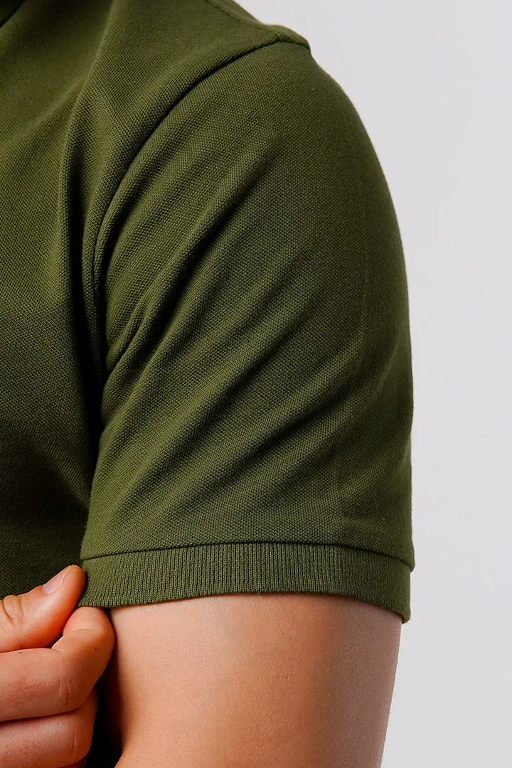 Regular Fit Polo Shirt - Olive Green