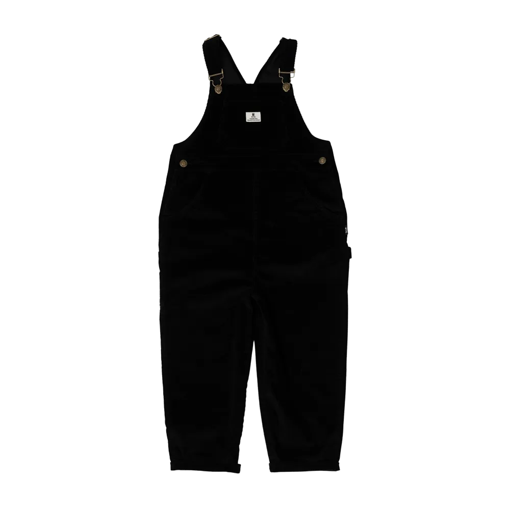 Rock Your Baby Black Cord Overalls