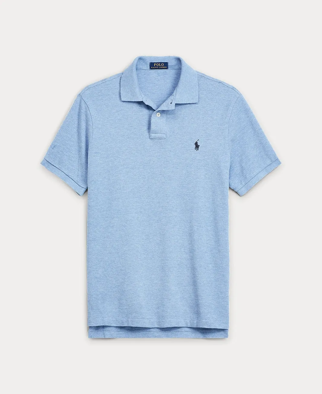 SLIM FIT MESH PIQUE Blå