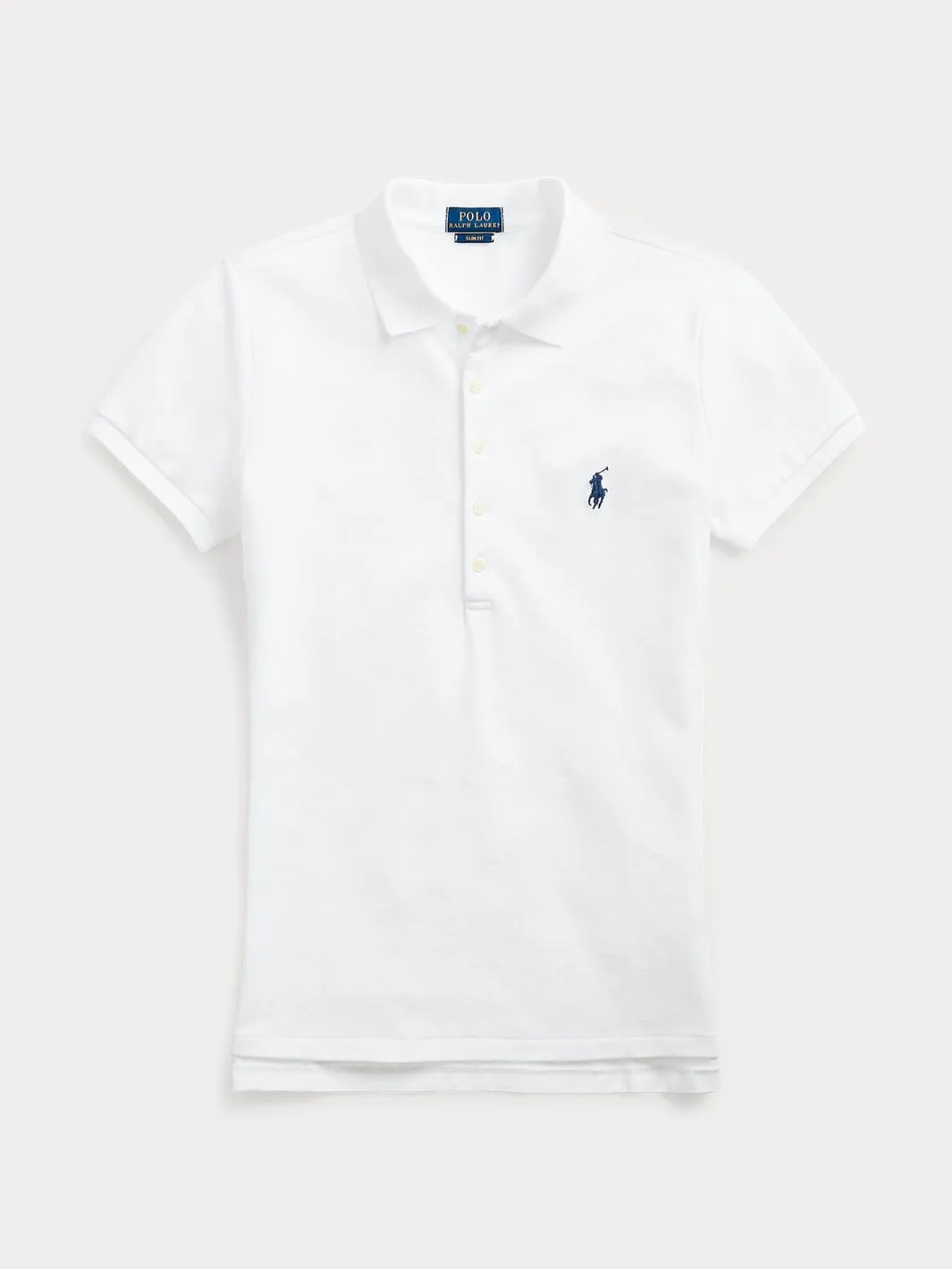 SLIM FIT STRETCH POLO SHIRT Hvit