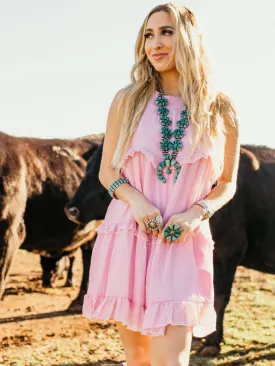 Smocked Halter Baby Doll Dress