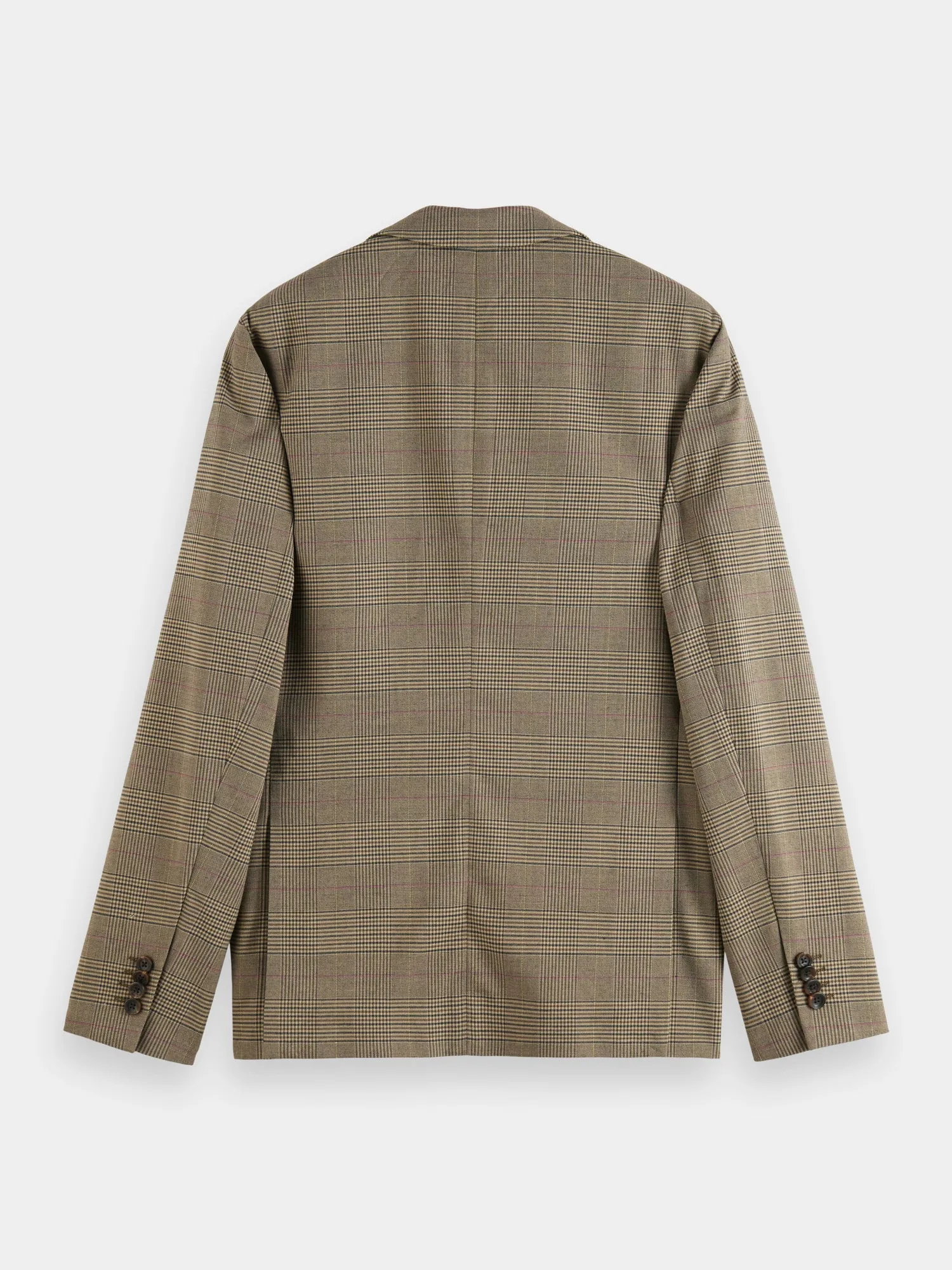 Yarn-dyed checked blazer